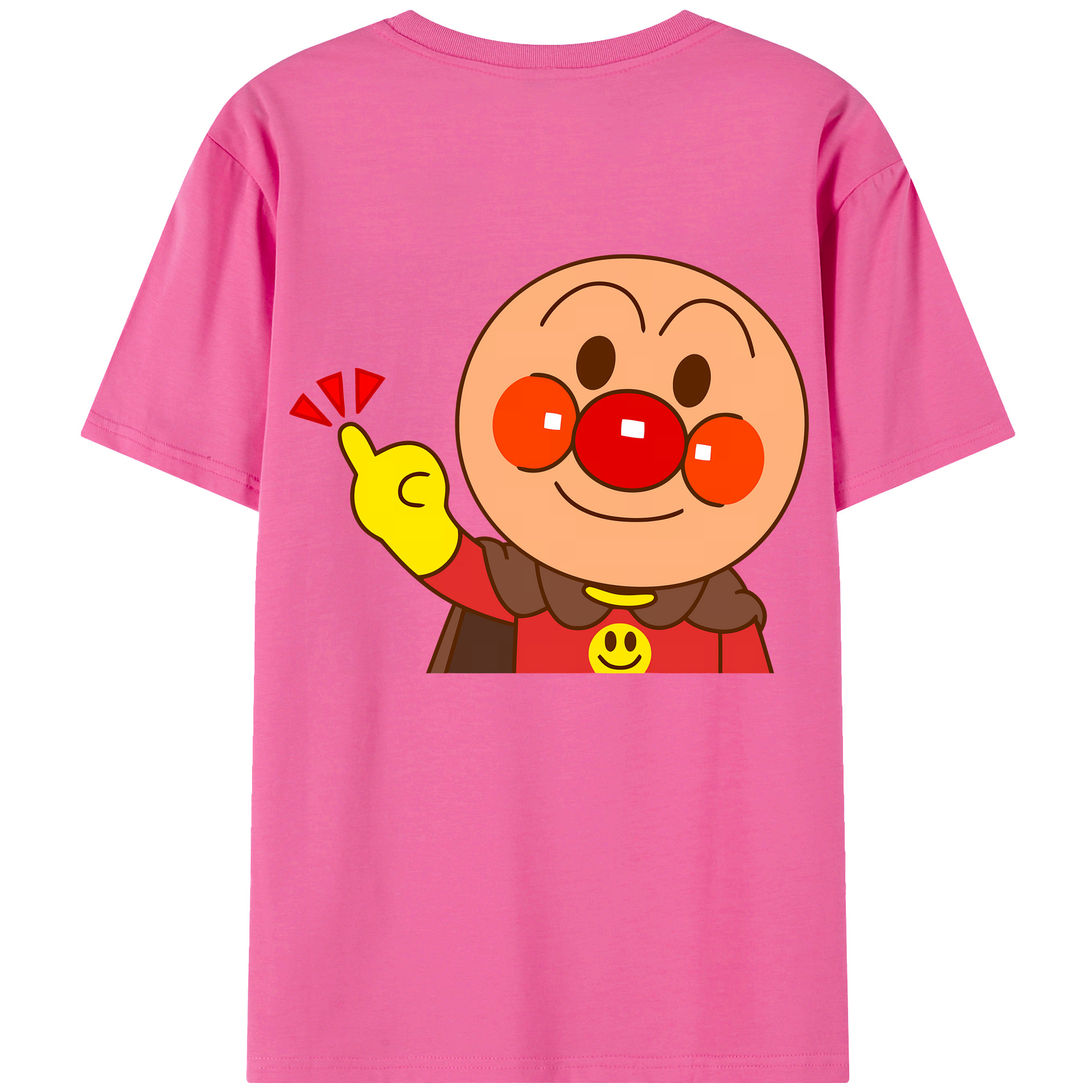 （画像用） アンパンマン Anpanman レディース半袖Tシャツ(バックプリント)